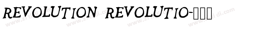 REVOLUTION REVOLUTIO字体转换